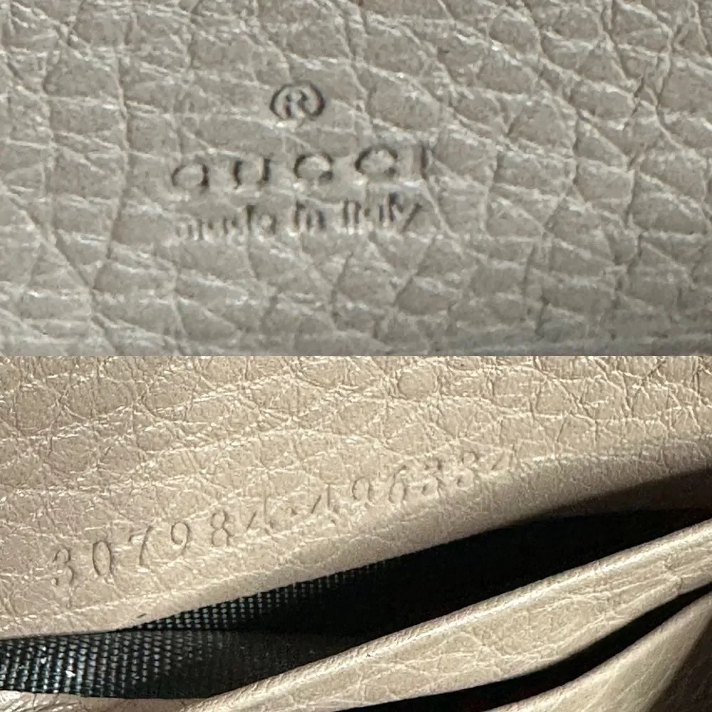 💯Authentic Gucci Zipped Leather Long Wallet🍀